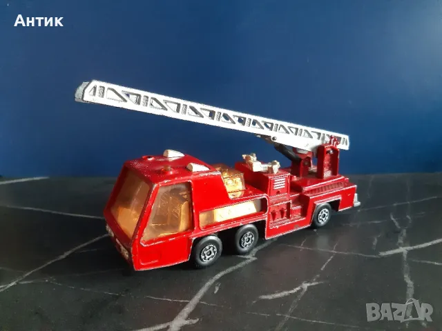 Стара Метална Пожарна MatchBox Fire Tender Super Kings/1972 год. , снимка 2 - Колекции - 48556770