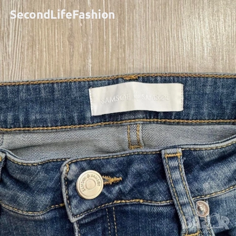 Дамски дънки Samsoe & Samsoe Alice Jean Noho размер 30/32 Слим, снимка 3 - Дънки - 53244510