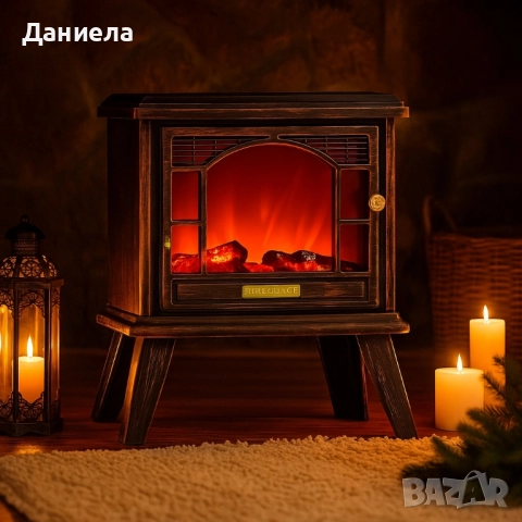 Ретро камина с ефект на пламък – уют и атмосфера навсякъде, снимка 5 - Други стоки за дома - 51924276
