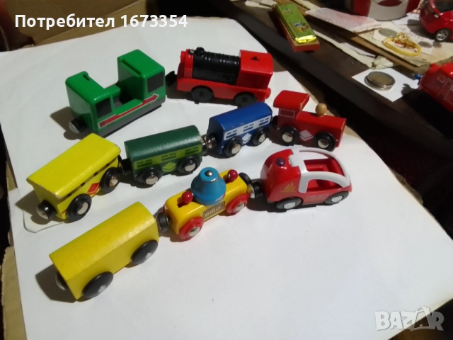 Дървено влакче, снимка 7 - Влакчета, самолети, хеликоптери - 52505887