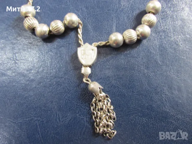 Старинна сребърна броеница, снимка 4 - Други ценни предмети - 50335347