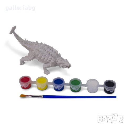 Фигурка на динозавър Анкилозавър за оцветяване с боички, снимка 2 - Фигурки - 40336170