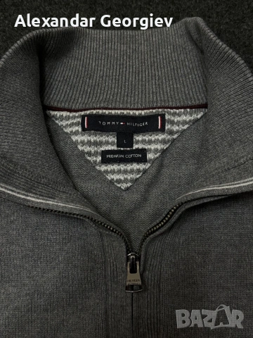 Пуловер Tommy Hilfiger 1/4 Zip, снимка 4 - Пуловери - 53569112