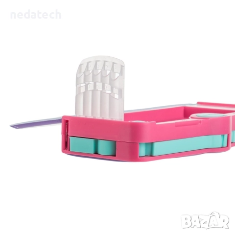 Несесер  с магнитно затваряне, Лилав, 24.5x10x4см., снимка 6 - Ученически пособия, канцеларски материали - 51587390