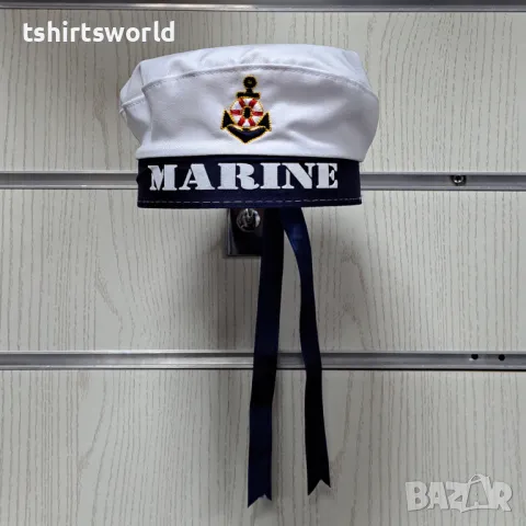 Нова детска моряшка шапка Юнга, MARINE с Котва