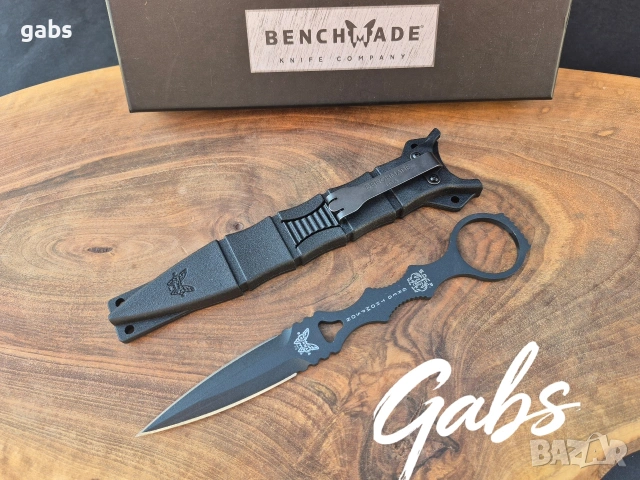 Нож Benchmade Socp Dagger с фиксирано острие и кания 176BK, снимка 3 - Ножове - 52867142