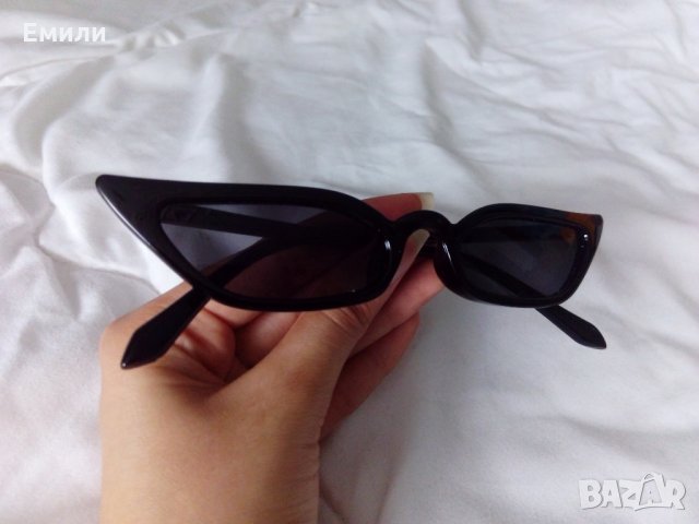 Правоъгълни слънчеви очила тип котешко око , снимка 2 - Слънчеви и диоптрични очила - 34009102