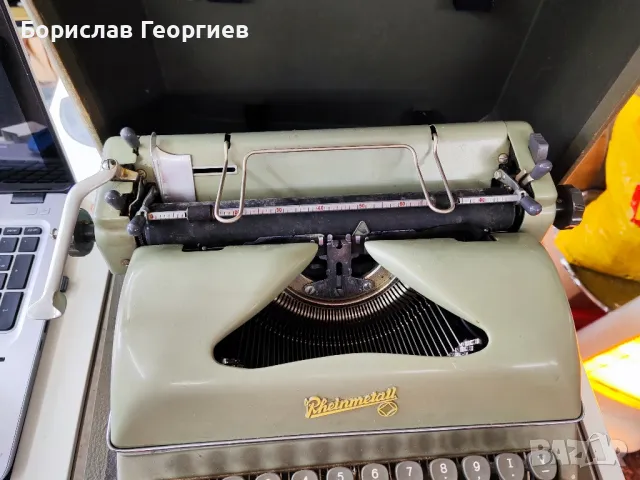 пишеща машина rheinmetall, снимка 3 - Антикварни и старинни предмети - 48661654