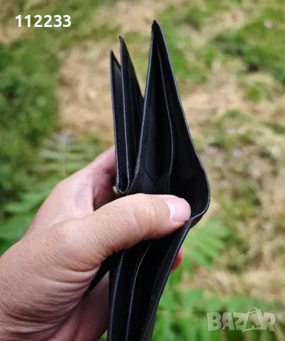 Компактен портфейл от естествена кожа, снимка 6 - Портфейли, портмонета - 50419903