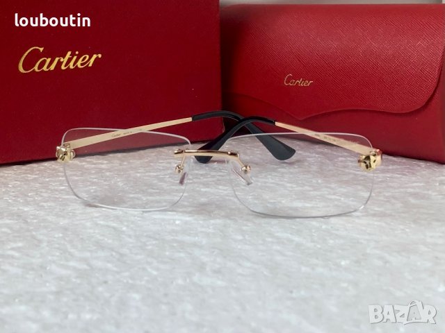 Cartier унисекс прозрачни слънчеви диоптрични рамки очила за компютър, снимка 5 - Слънчеви и диоптрични очила - 39000263