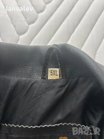 Мъжко кожено яке от естествена кожа 5XL, снимка 5 - Якета - 53662628