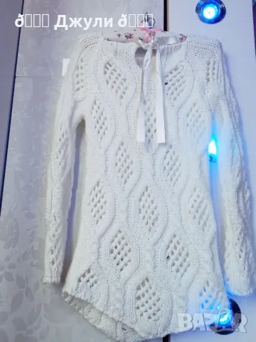 Разкошна рокля/ туника от кашмир 🤍🩷, снимка 12 - Рокли - 49304750