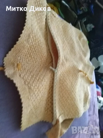 Чанта промазан плат с цип нова бежава 320х260мм, снимка 4 - Чанти - 51007870