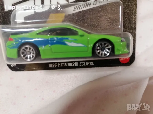 Hot Wheels 1995 Mitsubishi Eclipse Fast end Fourious Brian O`Conner, снимка 1