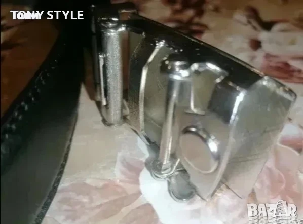 MONIKA VALENTINO Оригинал Италиански Дамски Автоматичен Колан от Естествена Кожа Нов 120см, снимка 3 - Колани - 51644601