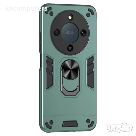 Калъф за Honor Magic8 Lite 5G - PC+TPU, с Ротационен стенд, Монтаж за Кола, 3 Цвята, Вкл. Протектор, снимка 3 - Калъфи, кейсове - 53174538