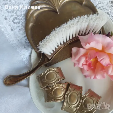 Лопатка с четка за почистване и пръстени за салфетки , снимка 4 - Аксесоари за кухня - 48725450