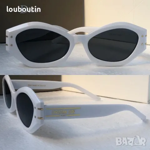 Dior 2024 дамски слънчеви очила 2 цвята черни бели, снимка 2 - Слънчеви и диоптрични очила - 47699244