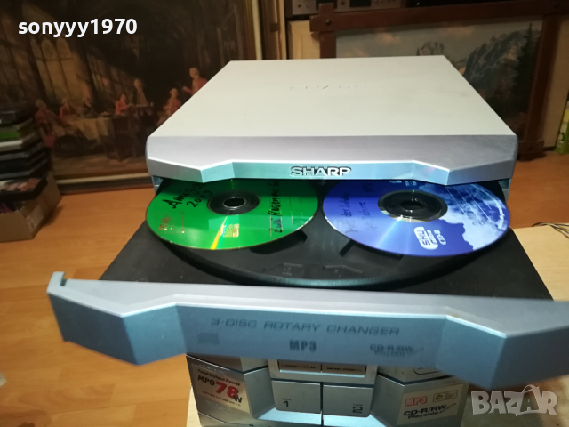 SHARP CD-MPX100H TUNER AMPLIFIER 2DECK 3CD-ВНОС SWISS 1103240806, снимка 3 - Аудиосистеми - 44706960