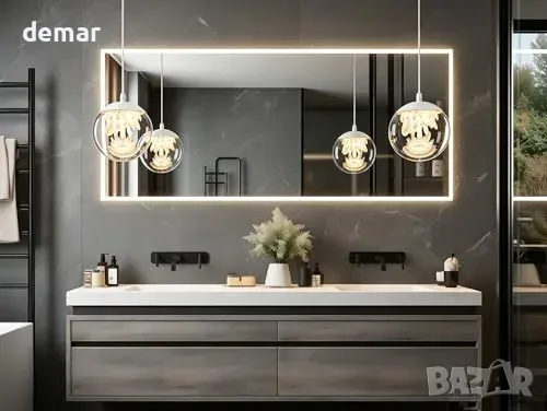 Полилей NexLume Ceiling Crystal Pendant Light с LED кристален клъстер и регулируема височина, снимка 3 - Полилеи - 55849758