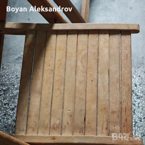 Дървени сгъваеми столове, снимка 7 - Столове - 55868767