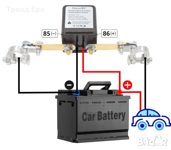Прекъсвач за акумулатор 12V, снимка 4 - Аксесоари и консумативи - 53069089