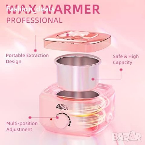 Нов Комплект за епилация Нагревател за восък + 500 грама зърна Кола маска, снимка 4 - Други - 41933463