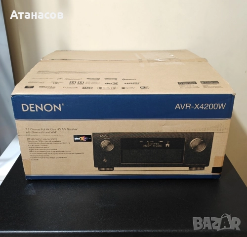 Denon AVR X 4200 W ресийвър усилвател за домашно кино с дистанционно и микрофон за калибриране , снимка 2 - Ресийвъри, усилватели, смесителни пултове - 52484642