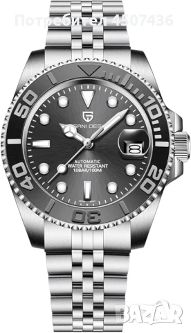 PAGANI DESIGN YACHTMASTER автоматичен часовник с механизъм SEIKO NH34,стъкло сапфир,водоустойчив, снимка 4 - Мъжки - 51195669