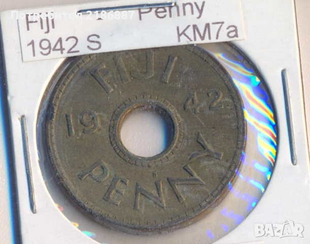 Фиджи пени 1943 S, снимка 1