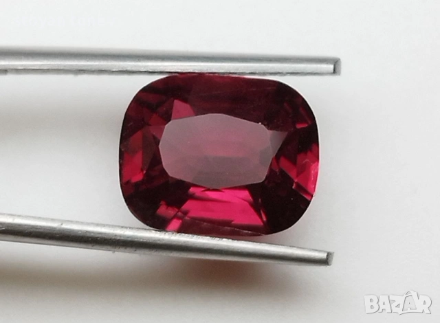 Рядък 1.85кт. естествен, нетретиран вишнево-червен шпинел от Мианмар (Бирма)! Нов!, снимка 3 - Други - 53563279