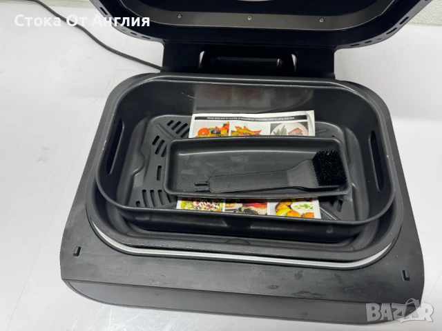 Грил и Еър Фрайър Ninja Foodi MAX Health  AG551UK, снимка 3 - Мултикукъри - 51105976