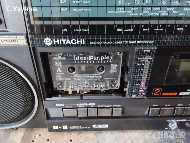 Hitachi TRK W55E - касетофон - заявен, снимка 2 - Радиокасетофони, транзистори - 53828890