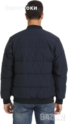 MAGCOMSEN Ветроупорно мъжко ватирано бомбър яке с джобове с цип, топло и удебелено. Черно Размер M , снимка 5 - Якета - 50715981