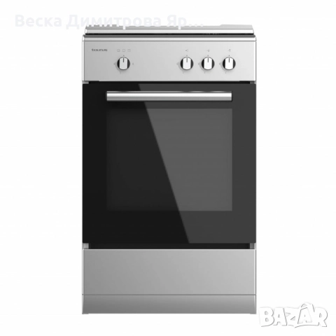 Газова печка Taurus CIG3FIXMG – 3 горелки, газова фурна 43L, инокс корпус, с дефект, снимка 3 - Печки, фурни - 52057780