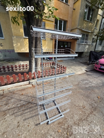 Стелажи с телени кошници, снимка 4 - Етажерки - 51489194