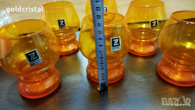 Ретро стъклени чаши , снимка 5 - Антикварни и старинни предмети - 40462799