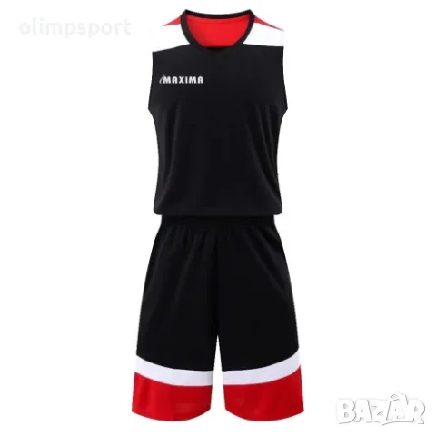 Баскетболен екип MAXI, комплект потник и шорти с джобове. Подходящ за тренировки и официални мачове., снимка 5 - Спортни дрехи, екипи - 47298736