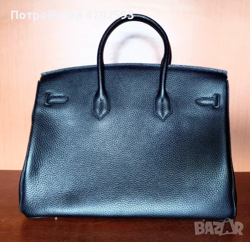 Дамска чанта -  клонинг на Hermès Birkin 35 Black , снимка 2 - Чанти - 55964269