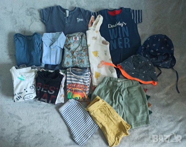 Голям летен лот дрехи 86 см (12-18 мес.)