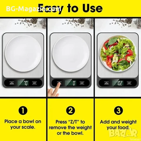 Професионална електронна кухненска везна прецизна и точна за кафе храна плодове дигитален кантар , снимка 11 - Везни - 50921524
