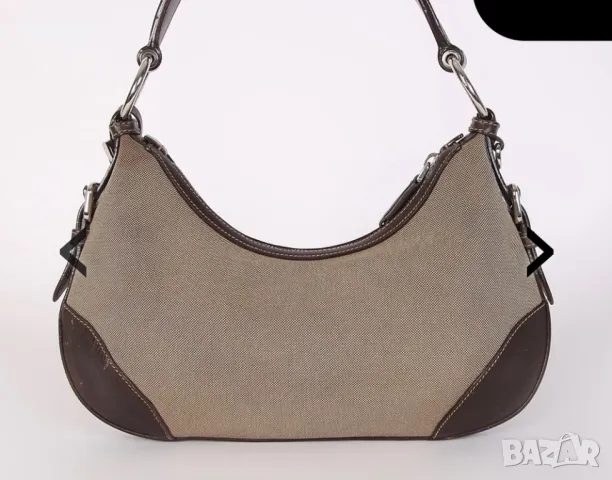 Дизайнерска Prada/Прада канвас чанта от канвас цвят на зелена маслина, снимка 9 - Чанти - 49727027