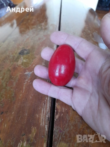 Старо дървено яйце #20, снимка 2 - Други ценни предмети - 53303934