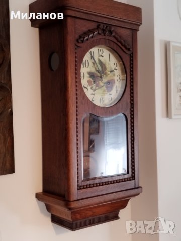 Стар механичен стенен часовник, снимка 9 - Антикварни и старинни предмети - 41806849