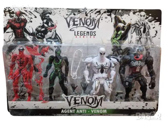 Комплект фигурки Венъм,Карнидж,Agent Anti-Venom (Venom & Carnage), снимка 1 - Фигурки - 48824992