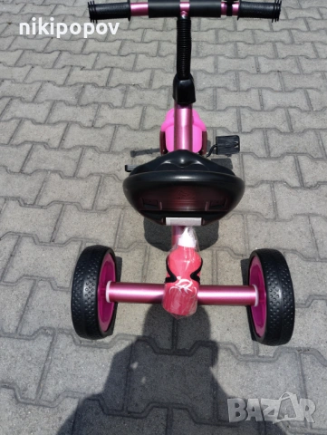 BYOX Триколка Cavalier Lux розов, снимка 6 - Детски велосипеди, триколки и коли - 53564225