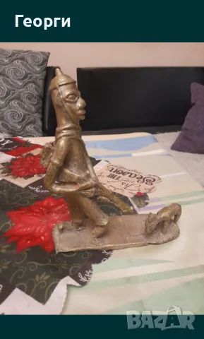 Бронзова статуетка-99, снимка 5 - Антикварни и старинни предмети - 50124730