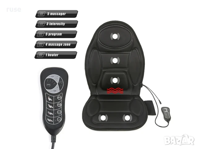 НОВА! Масажираща подложка за седалка стол и кола Weinberger, снимка 6 - Масажори - 50594753