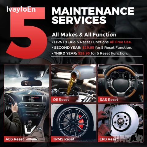 Thinkcar / THINKSAFE OBD2 скенер Bluetooth, четец на кодове, снимка 5 - Аксесоари и консумативи - 40331380