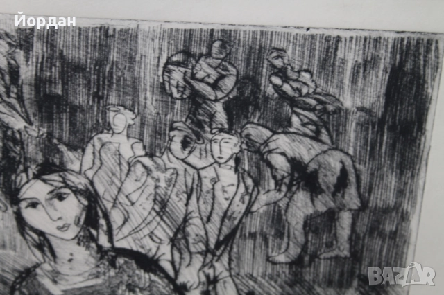 Литография ''П.Пенчев'', снимка 4 - Картини - 52724263